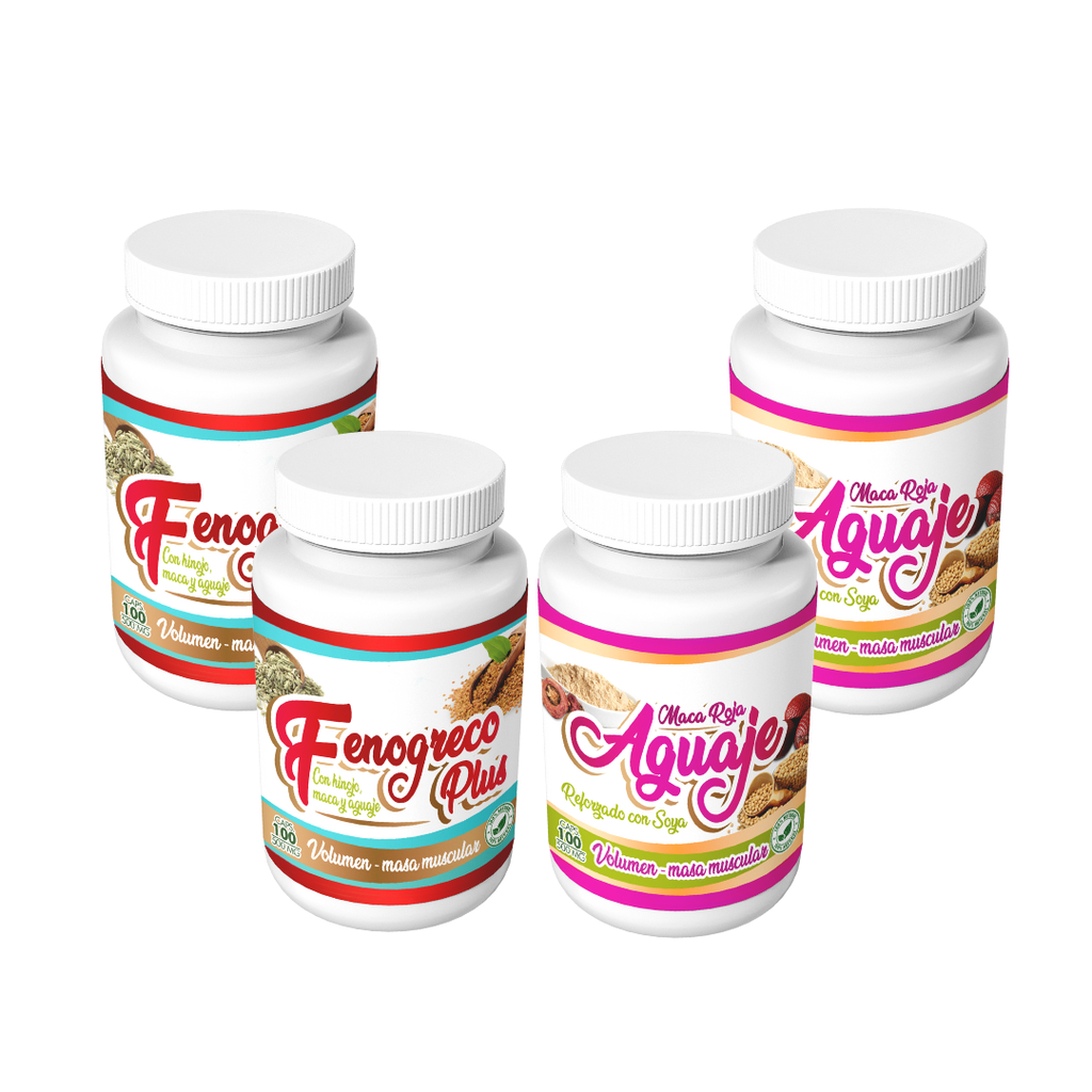 Dúo Fenogreco Plus y Aguaje Maca Roja